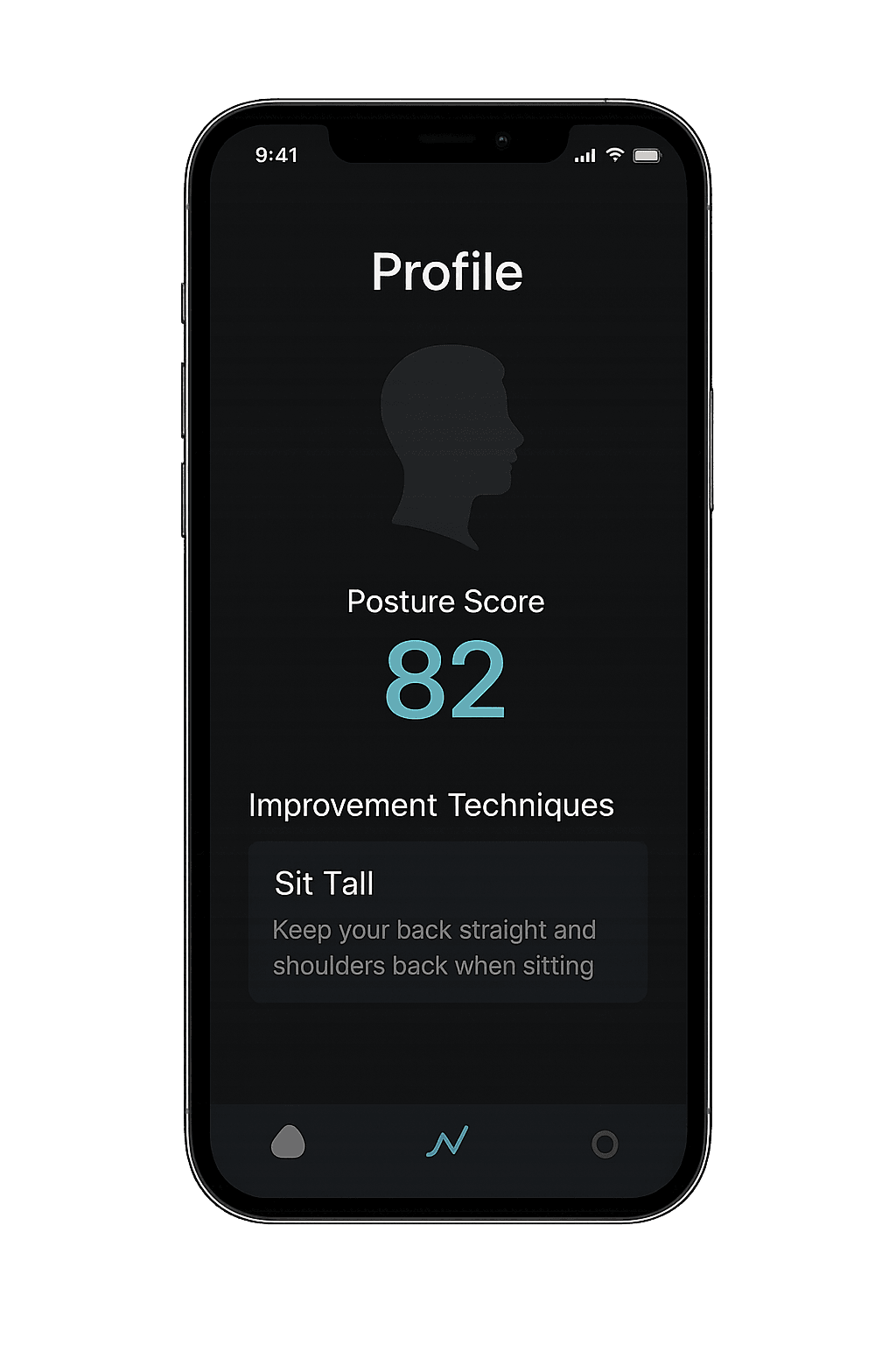 PosturePatch AI Mobile App - Long-term Spinal Health Analytics and Posture Improvement Insights Dashboard